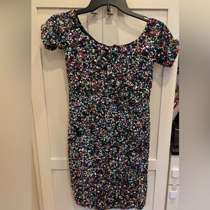 Gianni Bini Multicolor Sequin Formal Dress. Size 0